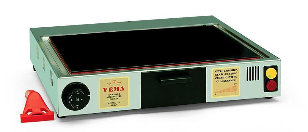Kontaktný gril so sklokeramickou platňou 40 x 30 cm – VEMA
