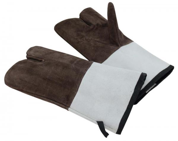 Ochrané 2 prstové kožené rukavice, odolné do +100°C - SCHNEIDER