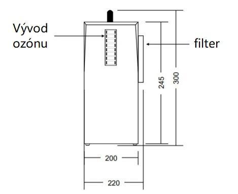 Ozonizátor Ozonclean 800E - ničí pachy, baktérie, vírusy, roztoče, plesne